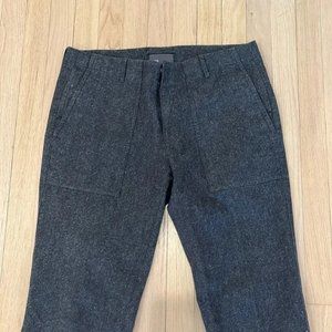 Vince Heather Grey Wool Chinos